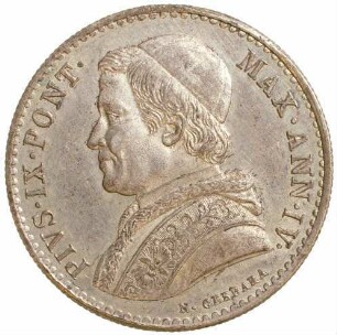 Münze, Giulio, 20 Baiocchi, 1849