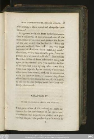 Chapter IV. Of The Succession Of Plants And Animals.