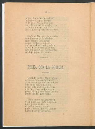 Pelea con la policía