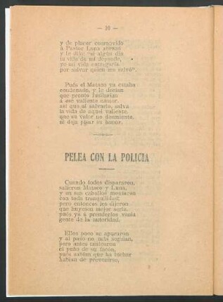 Pelea con la policía