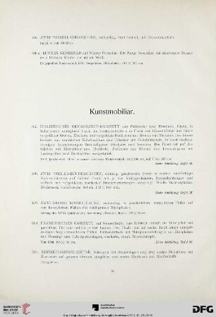 Kunstmobiliar (Nr. 497-525b)