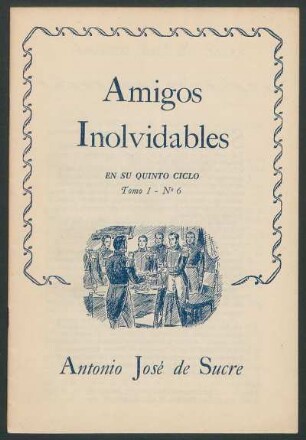 1943005106: Antonio José de Sucre