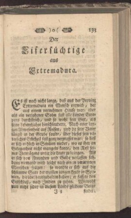 Der Eifersüchtige aus Extremadura