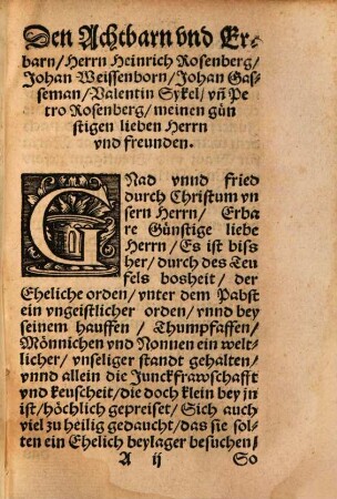 Des Ehelichen Ordens Spiegel und Regel