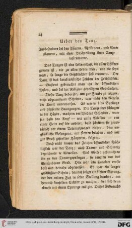 Ueber den Tanz