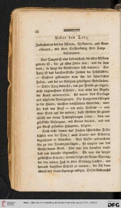 Ueber den Tanz