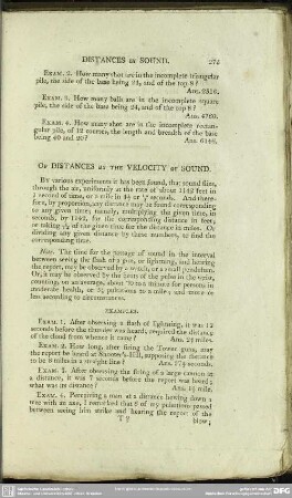 Of Distances By The Velocity Of Sound