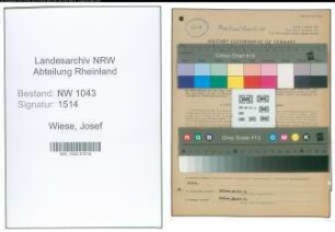 Entnazifizierung Josef Wiese , geb. 11.02.1895 (Kaufmann)