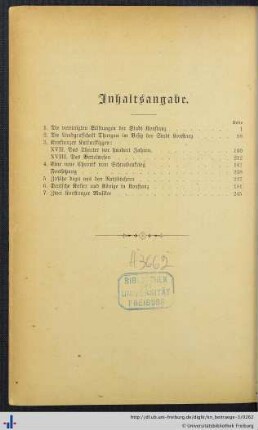 Inhaltsangabe.