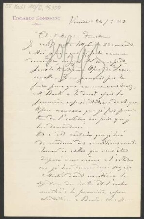 Brief an Adolph Fürstner : 24.03.1893