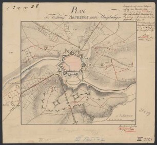 Plan der Festung Maubeuge und ihren Umgebungen