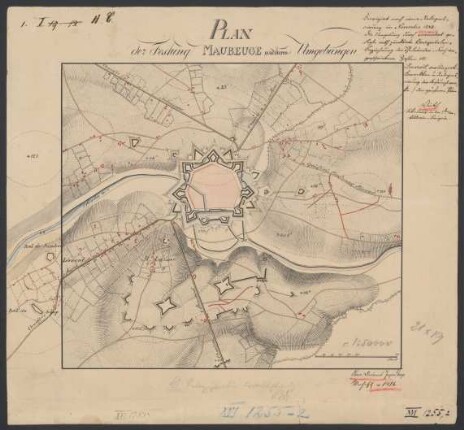 Plan der Festung Maubeuge und ihren Umgebungen