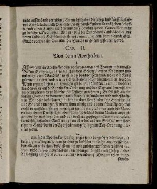 Cap. II. Von denen Apotheckern