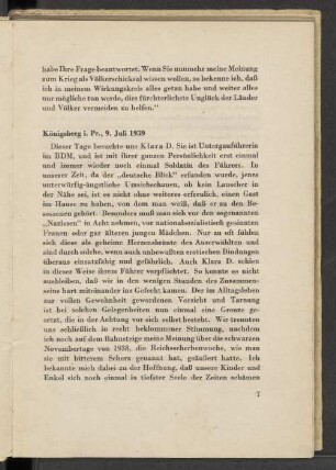 Königsberg i.Pr., 9. Juli 1939