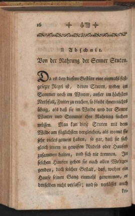 II. Abschnit. Von der Nahrung der Senner Stuten