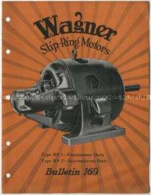 Motoren der Firma Wagner Electric Corporation in USA