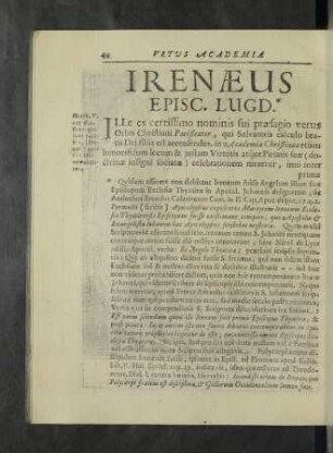 Irenaeus Episc. Lugd.
