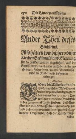 Ander Theil dieses Büchleins.