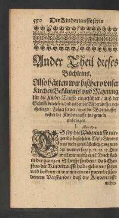 Ander Theil dieses Büchleins.