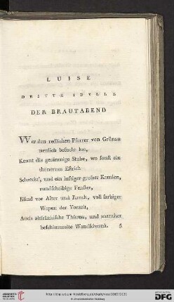 Dritte Idylle: Der Brautabend