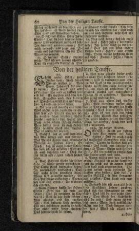 Von der heiligen Tauffe.