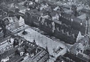 Marktplatz von Leipzig : Blickrichtung Nordosten