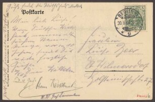 Ansichtskarte „Gruss aus dem Deutschen Wirtshaus I“, Friedrichstraße [2/2]