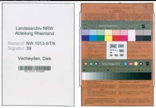Entnazifizierung Diek Vermeyden , geb. 10.06.1901 (Spediteur)