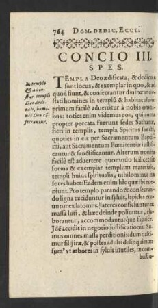 Concio III. Spes.