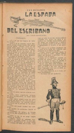 La espada del escribano : PBT novelesco