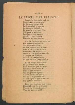 La cárcel y el claustro : (Continuará)