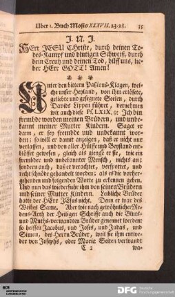 Uber 1. Buch Mosis XXXVII. 23-28.