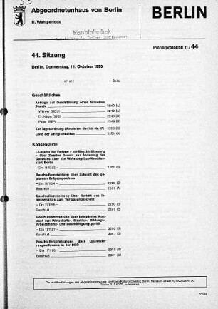 Nr. 44, 11. Oktober 1990