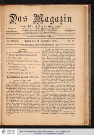 Nr. 46. - 14. November 1896