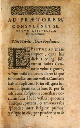 Epistolarum selectarum centuriae VIII.