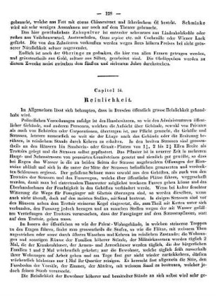 Capitel 14. Reinlichkeit.