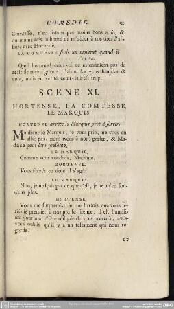 Scene XI. Hortense, La Comtesse, Le Marquis