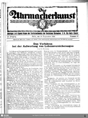 Das Verfahren bei der Aufwertung von Lebensversicherungen