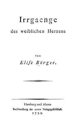 Irrgaenge des weiblichen Herzens