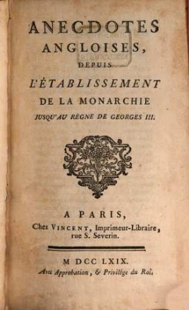 Anecdotes angloises