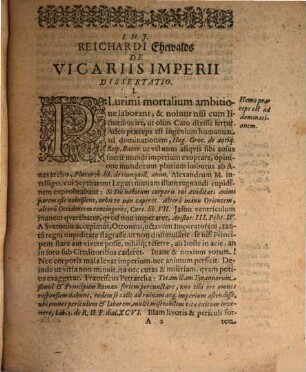 Diss. de vicariis Imperii