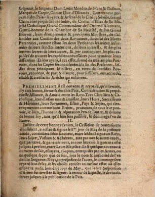 Traité de Paix, entre les Couronnes de France et d'Espagne : Conclu en l'isle, dite des Faisans, aux confins de Pyrenées