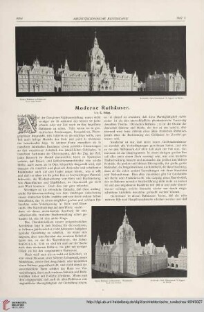 Moderne Rathäuser