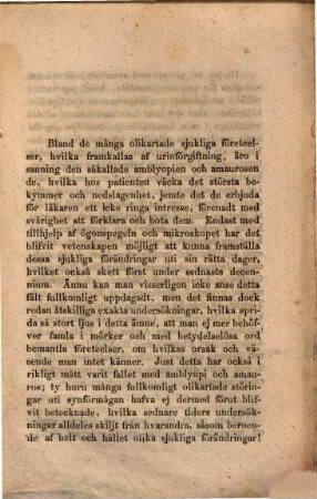 Anteckningar om Amblyopi och Amauros vid Uraemi : (Akademisk afhandling)