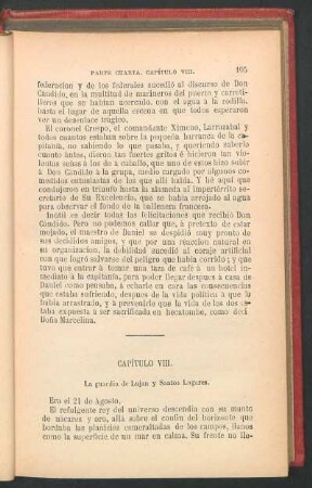 Capítulo VIII. - La guardia de Luian y Santos Lugares.
