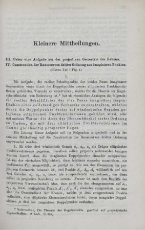 Kleinere Mittheilung.
