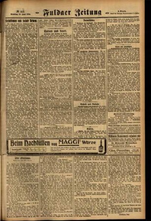Zweite Ausgabe vom Samstag, den 21. Juni 1924.