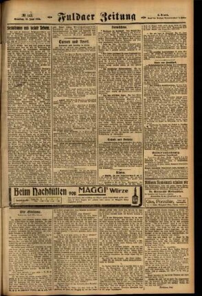Zweite Ausgabe vom Samstag, den 21. Juni 1924.