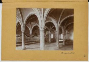 Abtei Rommersdorf, Heimbach-Weis: Innenansicht (aus: Skizzen- und Fotoalbum 23)