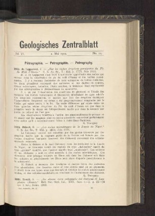 1. Mai 1912. No. 11.